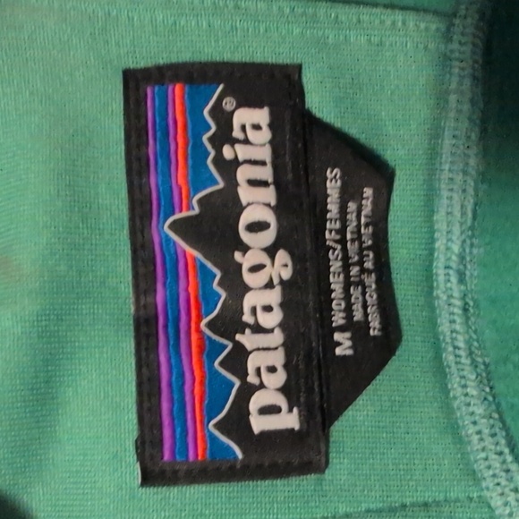 Women's Patagonia Teal Zip Up Shirt - Picture 5 of 7